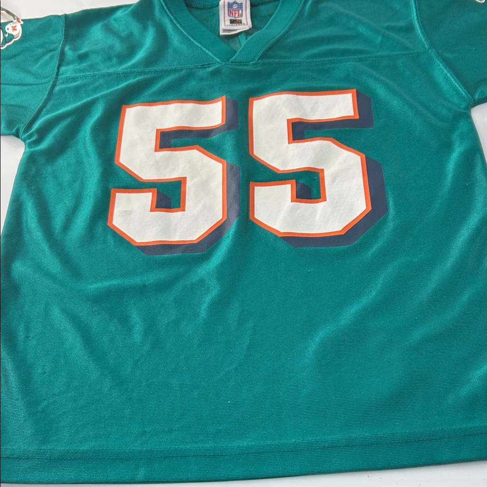 NFL Kids Teal Jersey with Bold Number 55 - Picture 7 of 16